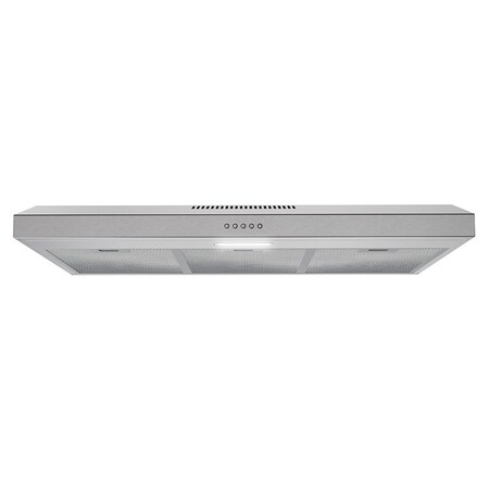 Streamline 36 in. Lagundo Ducted Undermount 80 CFM Range Hood in Brushed Stainless Steel T-10549-1-DT